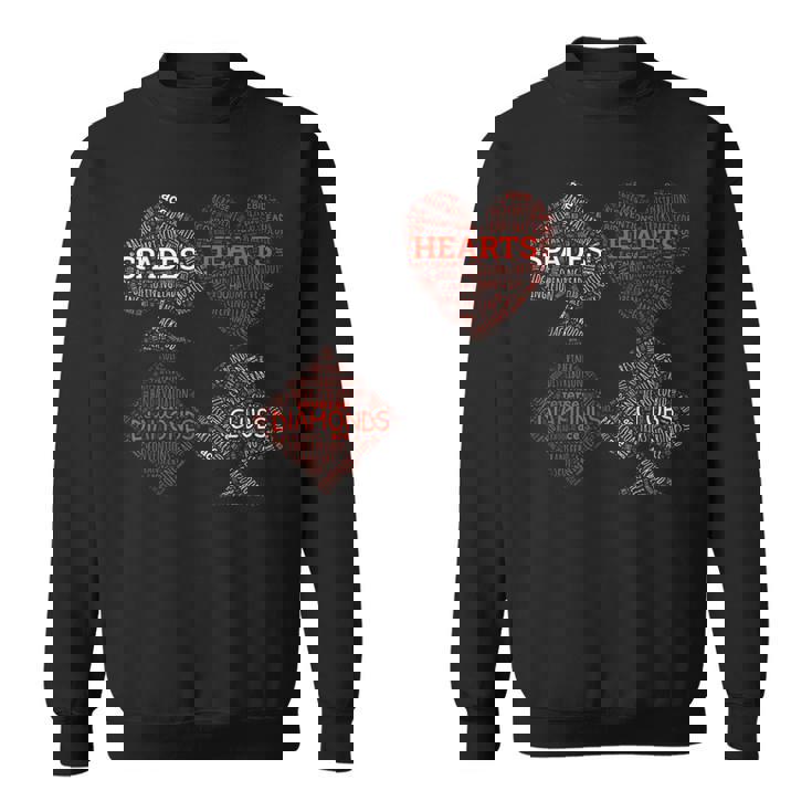 契約橋条件入札 重複カードゲーム Wordart スウェットシャツ