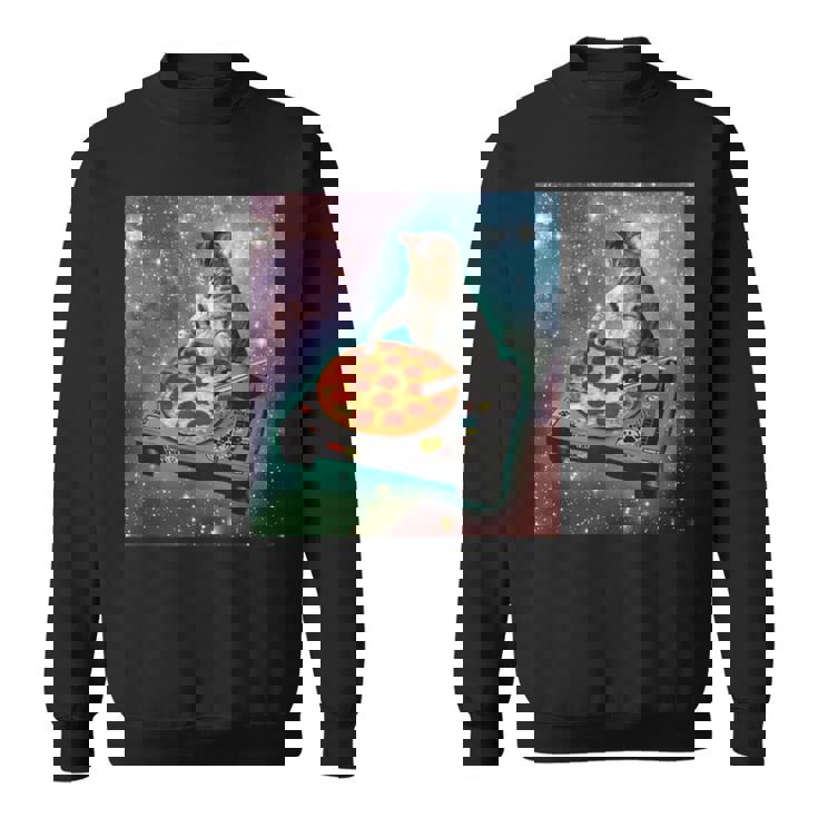 宇宙猫ピザミーム銀河宇宙キティ子猫面白いかわいいpace Cat Galaxy Universe Meme スウェットシャツ