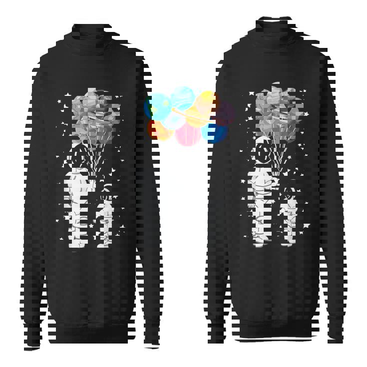 宇宙飛行士 宇宙飛行士 面白い宇宙小人太陽系 天文学 スウェットシャツ