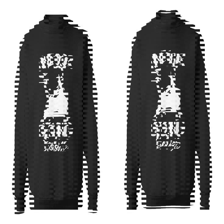 屋内 サイクリング スピンバイク 有酸素運動 ジム ワークアウト 面白い スピン クラス スウェットシャツ