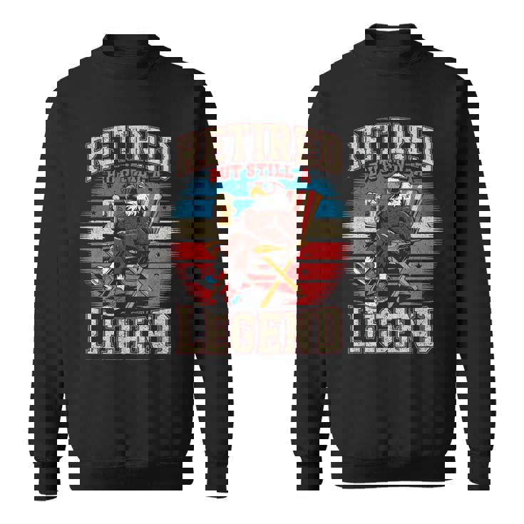 引退したがまだ伝説のイーグルとビールアメリカンスタイル スウェットシャツ