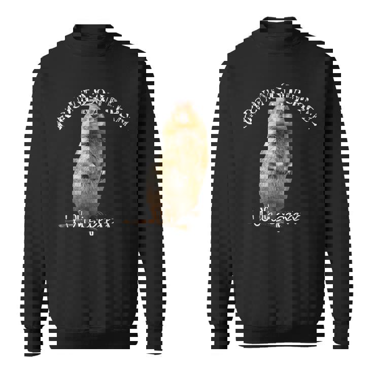 愉快なグラウンドリスウィスパーラー ギフト プレーリー ドッグ リス スウェットシャツ