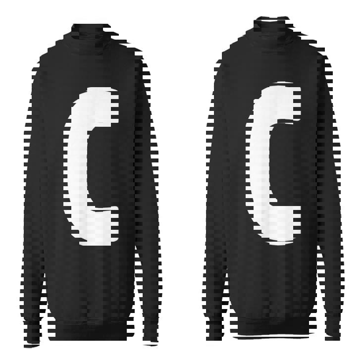 文字c 大文字 アルファベット モノグラム イニシャル スウェットシャツ