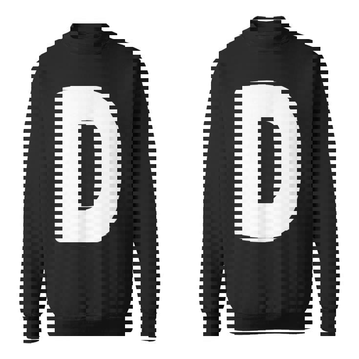 文字d 大文字 アルファベット モノグラム イニシャル スウェットシャツ