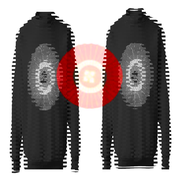 日本の伝統柄紅白傘 スウェットシャツ