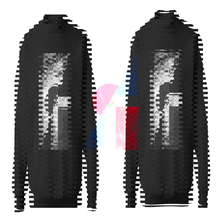 日本ドミニカ共和国の国旗 日本のドミニカ共和国 スウェットシャツ