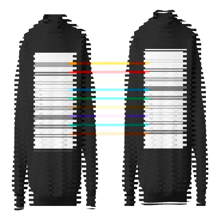 東京の地下鉄 カラー 色 ボーダー 鉄道【電車ファン】【変なデザイン屋さん】メトロ 面白い ポップ デザイン スウェットシャツ
