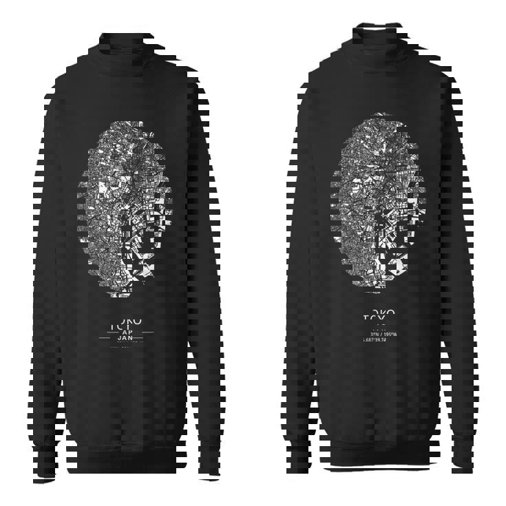 東京都市地図 スウェットシャツ