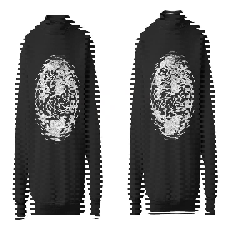 松かん 空手風シンボル 武道訓練 虎 スウェットシャツ