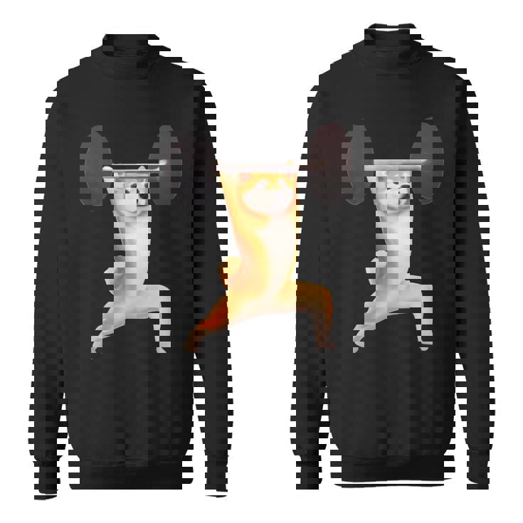 柴犬 イヌ 面白いtシャツ 犬 筋トレ 文字入り メンズ おもしろ 面白い 服 おもしろグッズ 文字tシャツ ネタ 長袖tシャツ スウェットシャツ