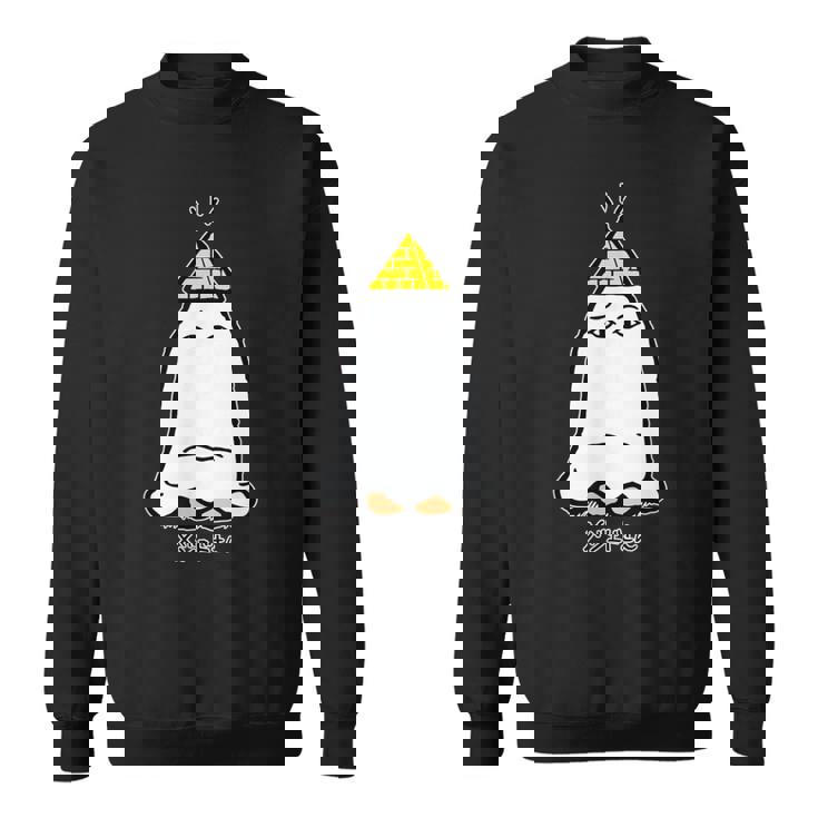 正座するメジェドさん スウェットシャツ