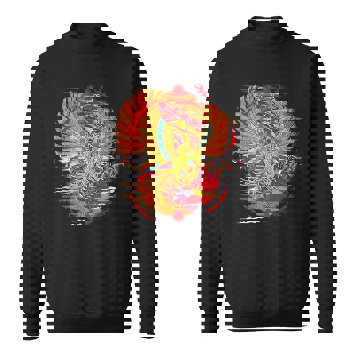 浮世絵シリーズ 和ポップ 鳳凰 スウェットシャツ