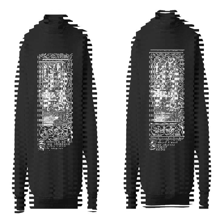 湖の女、エクスカリバー、オーブリー・ビアズリーのイラスト スウェットシャツ