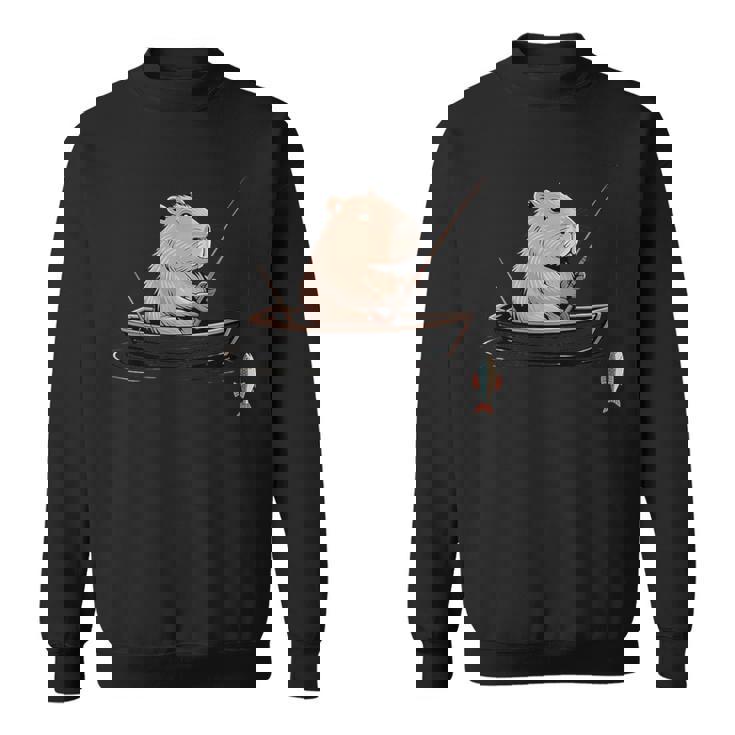 漁師 アングラーカピバラ フィッシング スウェットシャツ