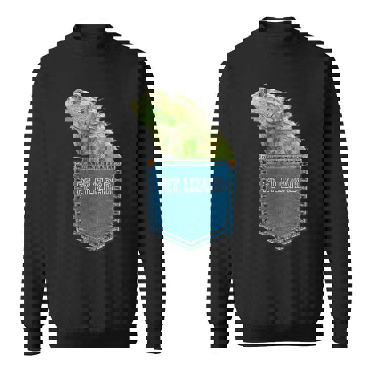 爬虫類 トカゲ ポケット ペット トカゲ イグアナ スウェットシャツ