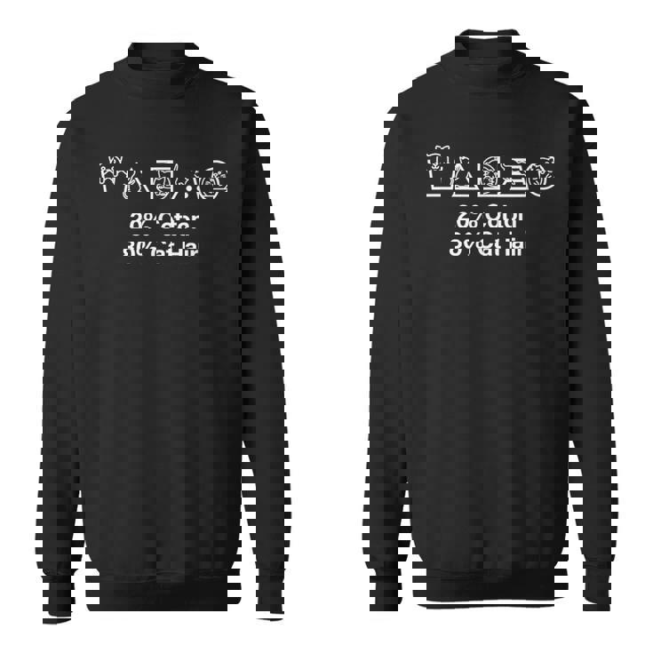 猫 80 猫の毛 猫の毛 猫のママ ニャー 猫 スウェットシャツ