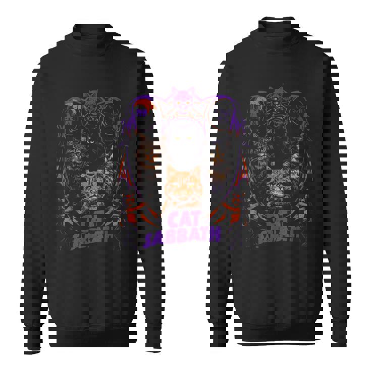 猫 安息日 猫 ヘビー ロック バンド パロディ スウェットシャツ