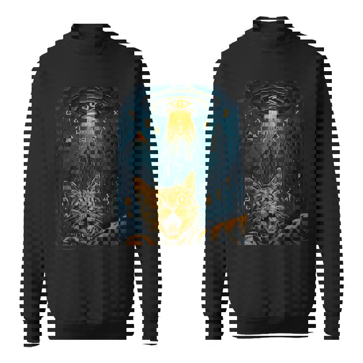 猫 自撮り Ufo エジプトの神々の行列 ラーの神話の目 スウェットシャツ
