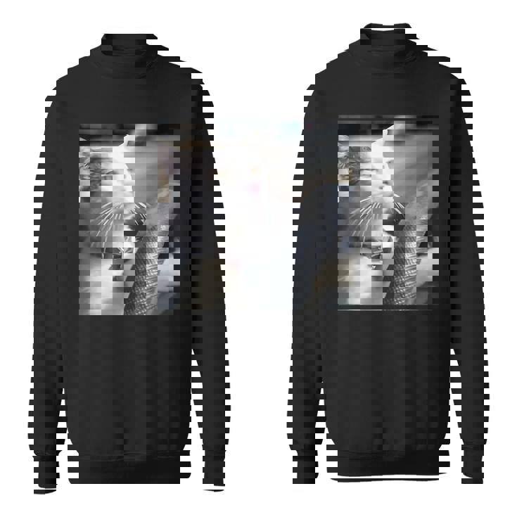 猫のミームtシャツを運転します スウェットシャツ