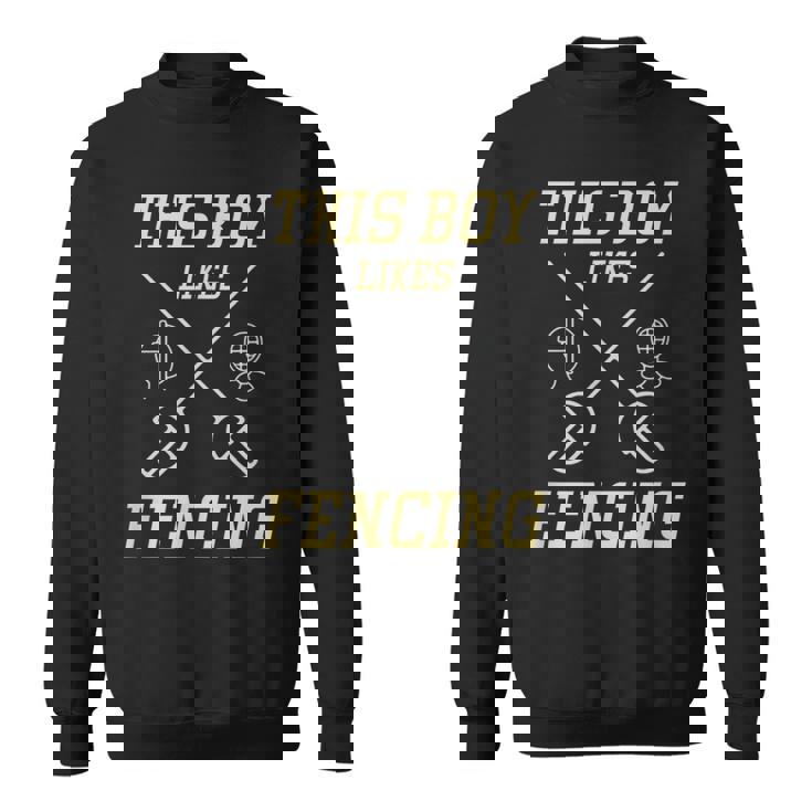 男の子はフェンシングが好き スポーツ 趣味 フェンシング スウェットシャツ