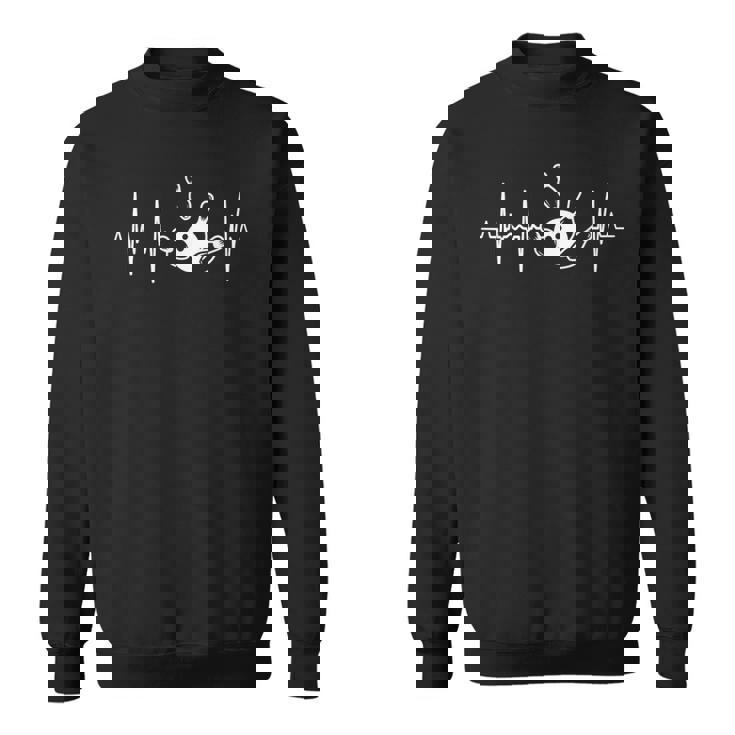 男性用ボウリングハートビートボウリングシャツ スウェットシャツ