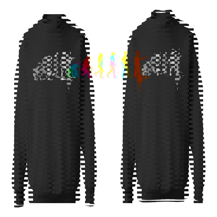 画家 I 進化 絵画 作家 工作 絵画 受験 ユーモア スウェットシャツ