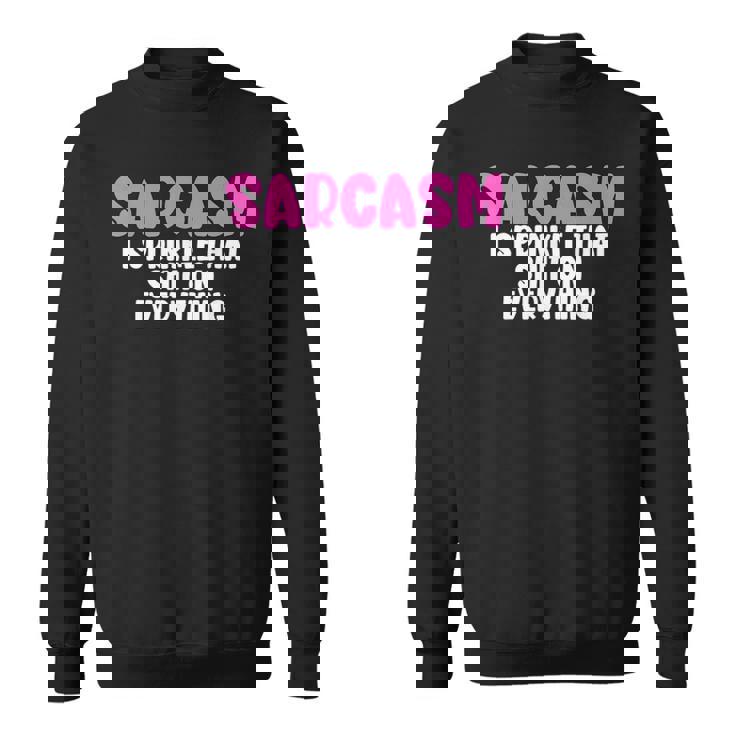 皮肉、何にでもクソをまき散らす面白いユーモア スウェットシャツ