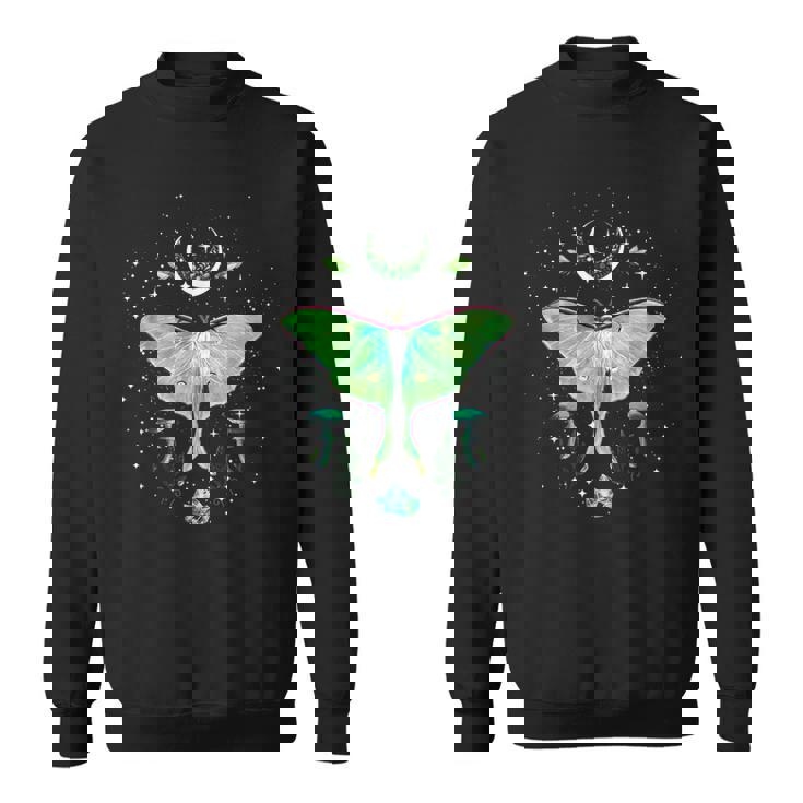 神秘的なゴシック ルナモス ムーンフェイズとキノコ スウェットシャツ