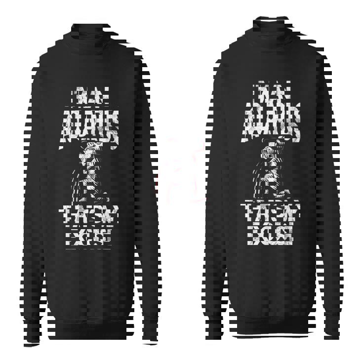 私はアクエリアスですそれが私の言い訳ですアクエリアス スウェットシャツ