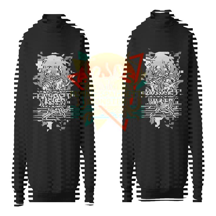 空飛ぶスパゲッティモンスター Fsm パスタファリアンレトロ スウェットシャツ