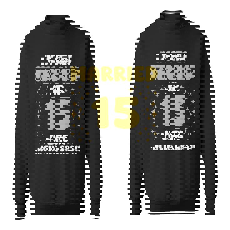 結婚15年 15周年 夫 妻 記念日 スウェットシャツ