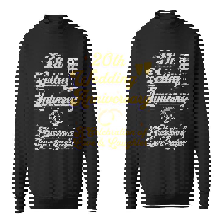 結婚20周年 夫婦 結婚20年 お祝い 長袖tシャツ スウェットシャツ