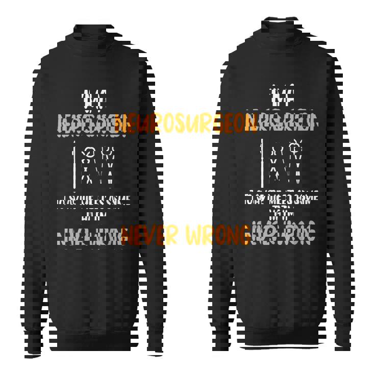 脳神経外科医 脳内科医専門医 神経系専門家 スウェットシャツ