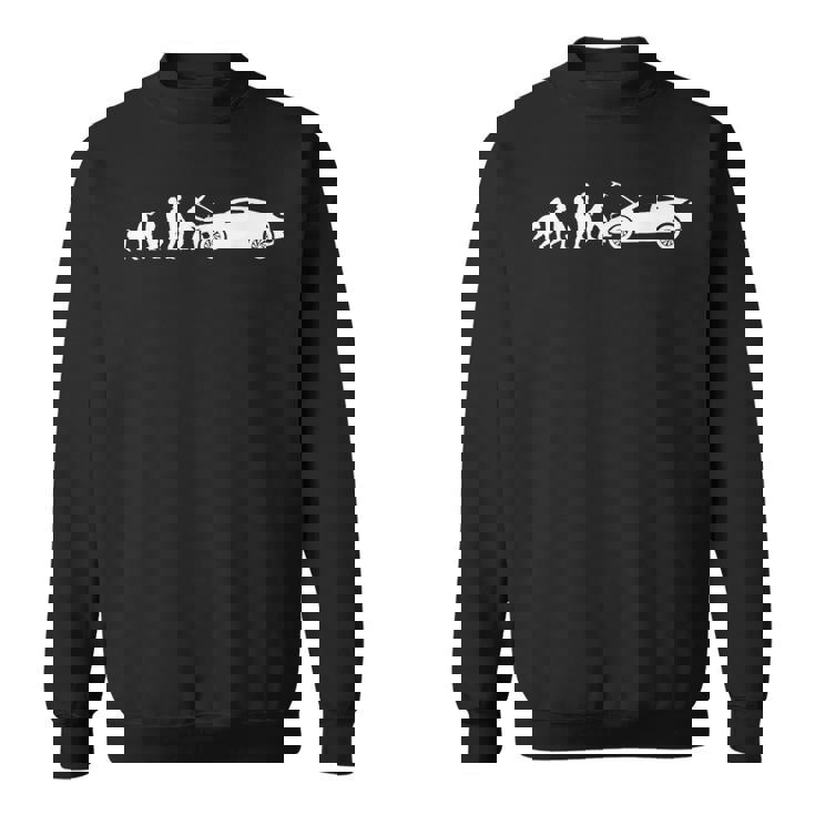 自動車整備士 おもしろ自動車工房 メカニック進化 スウェットシャツ