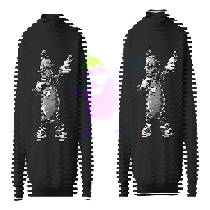 茄子を軽くたたく面白い野菜ギフト ナス付き スウェットシャツ