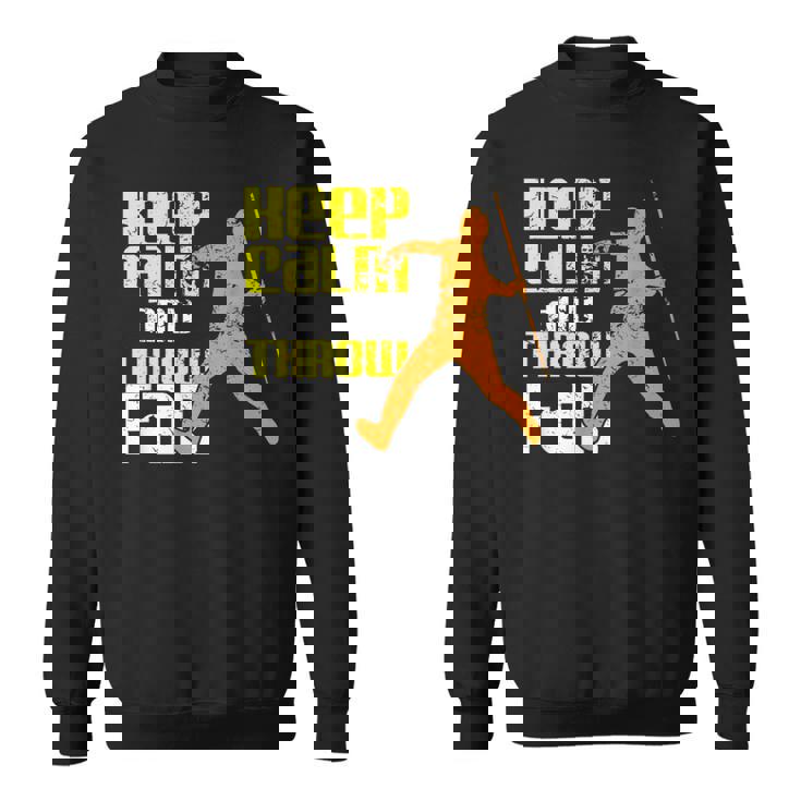 落ち着いて遠くに投げろ スウェットシャツ