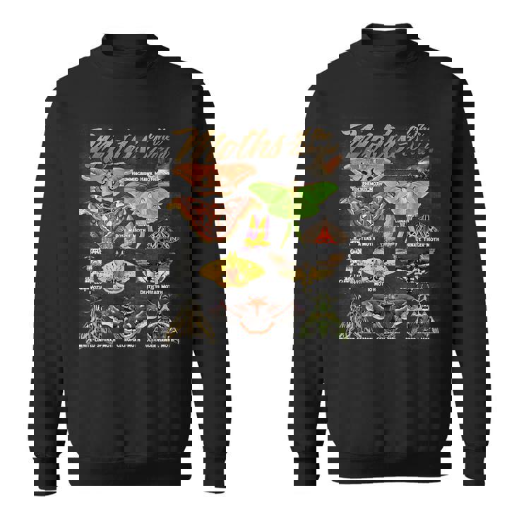 蛾 世界の動物 知育 昆虫 蛾好き スウェットシャツ