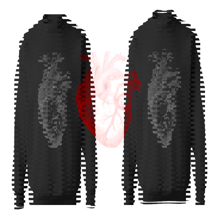 解剖学的心臓解剖科学生物学臓器研究 スウェットシャツ