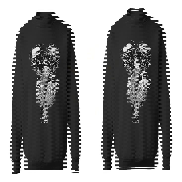 超セクシーhdパンヘッドピンナップバイク、バイカーギアvtwin スウェットシャツ