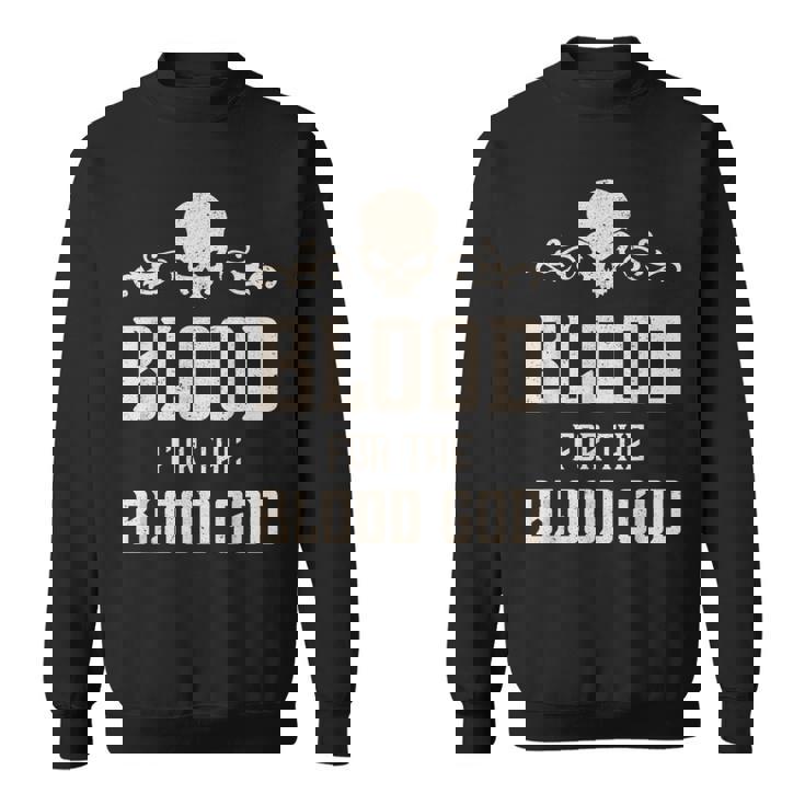 邪悪な頭蓋骨の血 血神 地獄の魔王 スウェットシャツ