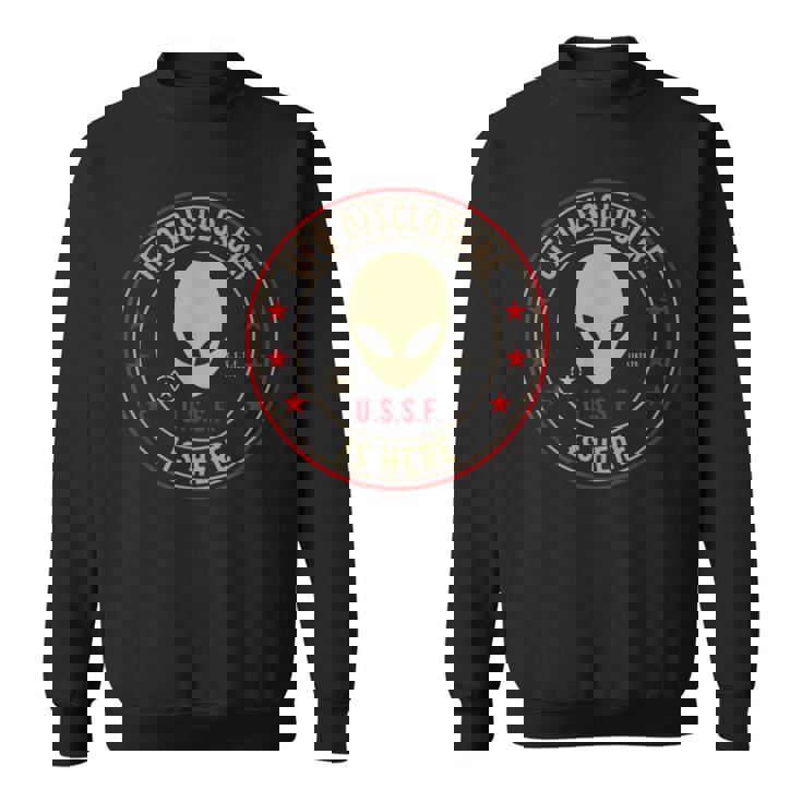 開示はこちらエイリアン侵略uapエイリアンufo スウェットシャツ