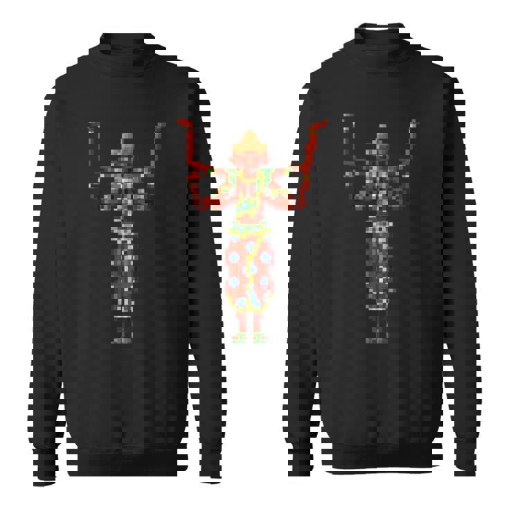 阿修羅ドット絵 スウェットシャツ