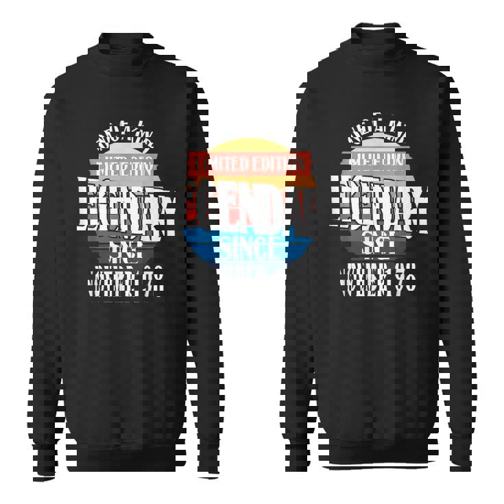 限定版 1978 年 11 月の誕生日以来の伝説 スウェットシャツ