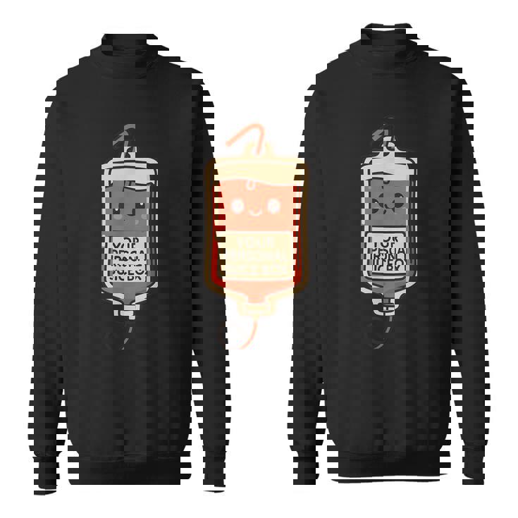 面白い かわいい 静脈内科医 血液バッグ 看護師 医療 ユーモア スウェットシャツ