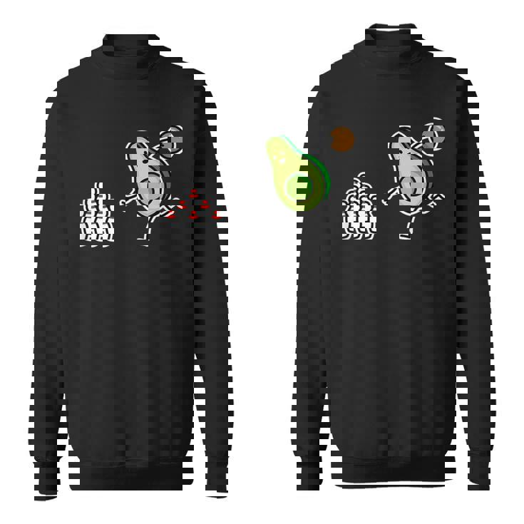 面白い アボカド カートゥーン ボウリング チーム ケグラー コーン ギフト スウェットシャツ
