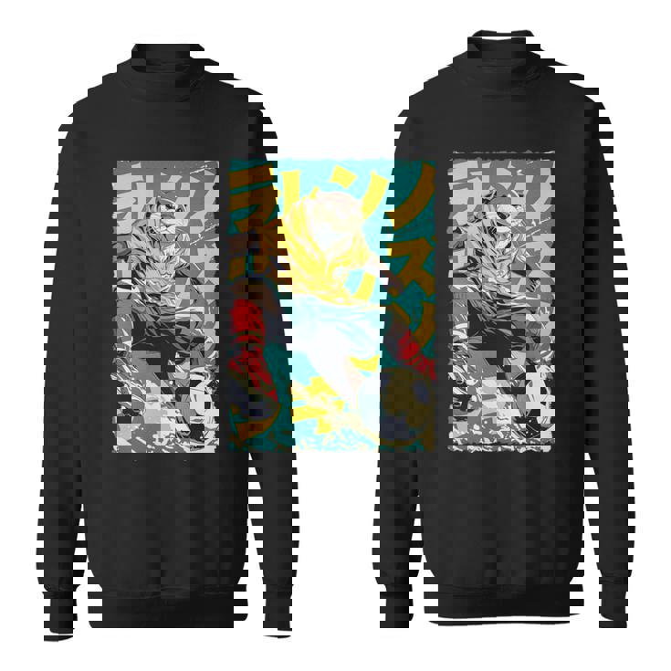 面白い 漫画 アニメ 日本美術 カワウソ サッカー 選手 キッズ 男性 長袖tシャツ スウェットシャツ