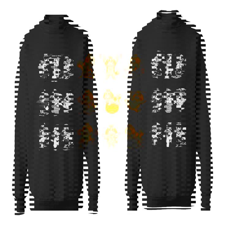 面白いtシャツ 犬 シーズー 筋トレ ジム イヌ グッズ かわいい おもしろtシャツ 面白い 服 ネタ スウェットシャツ