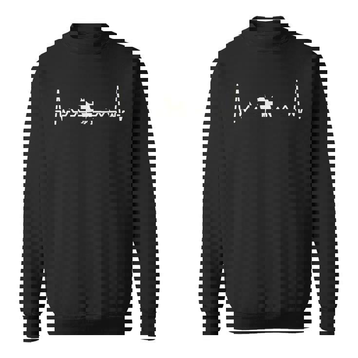 面白いtシャツ 犬 ハートビート わんこ おもしろ グッズ メンズ 面白い 服 ネタ 柴犬 心電図 スウェットシャツ