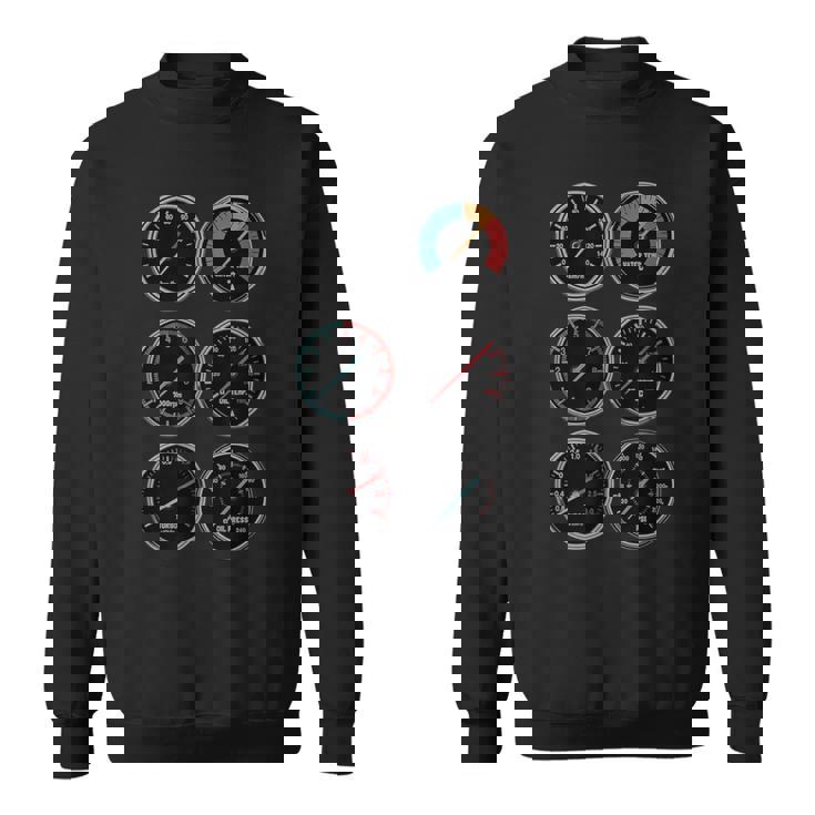 面白いtシャツ 自動車 車 スピードメーター イラスト キッズ 子供 大人 メンズ おもしろグッズ 男の子 スウェットシャツ