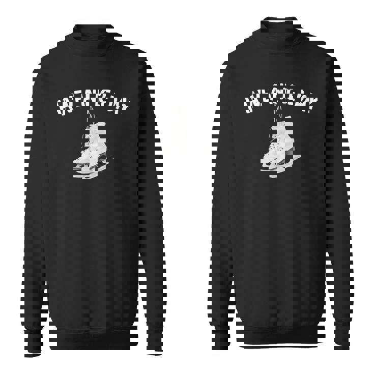 面白いアイススケートアート メンズ レディース スケーター フィギュアスケート スウェットシャツ